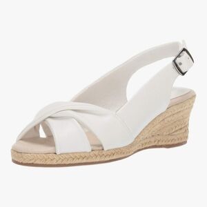 Easy Street Espadrille Slingback Sandal Espadrille Wedge Sandal